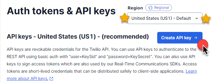 Twilio Create API